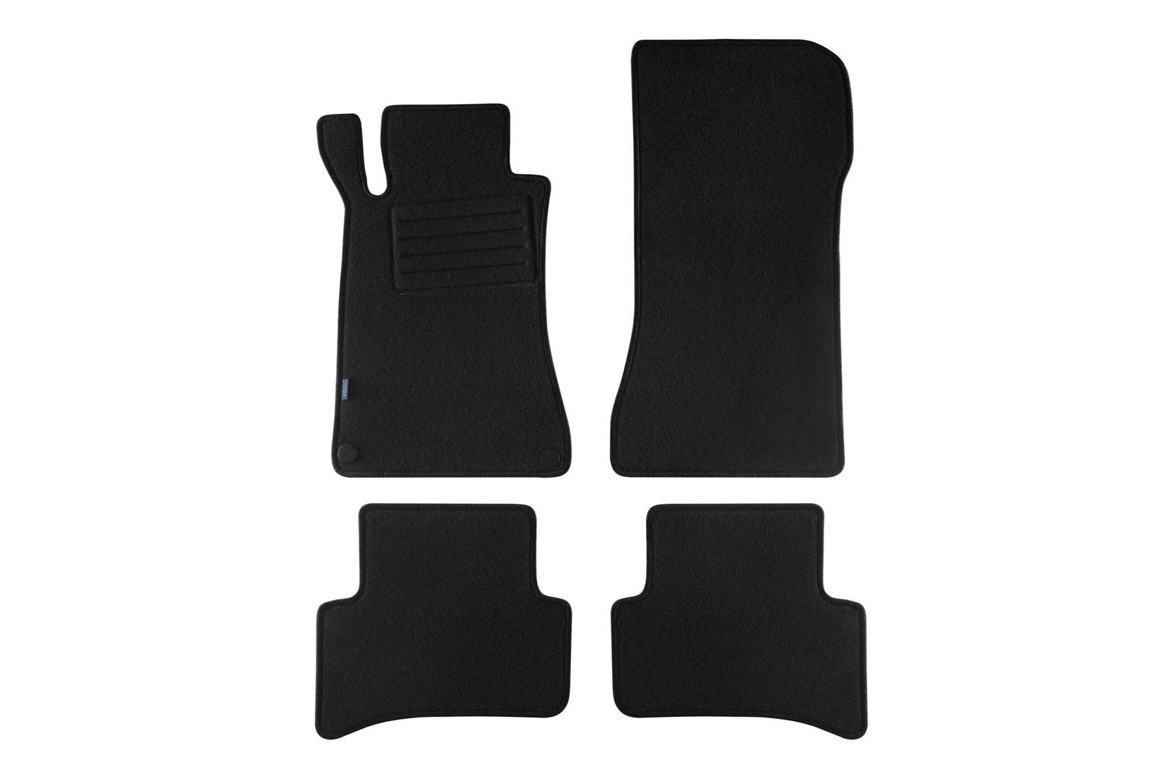 PETEX Платнени патосници за Mercedes C класа W203 03/2002-02/2007 4 делови црни (B062) Rex материјал