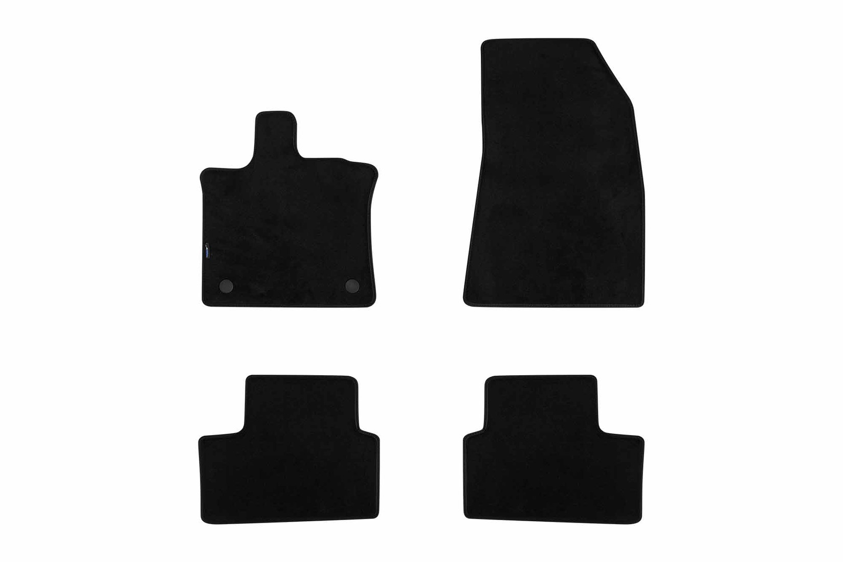 PETEX Платнени патосници за Renault Captur II после 2019 година, 4 дела, црни, STYLE материјал