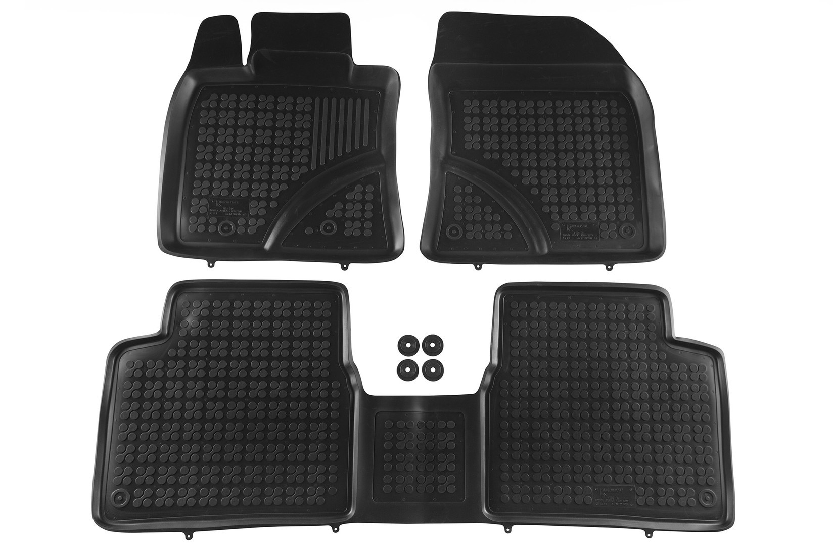 REZAW-PLAST Гумени патосници за Toyota Avensis 2009-2018 4 дела црни