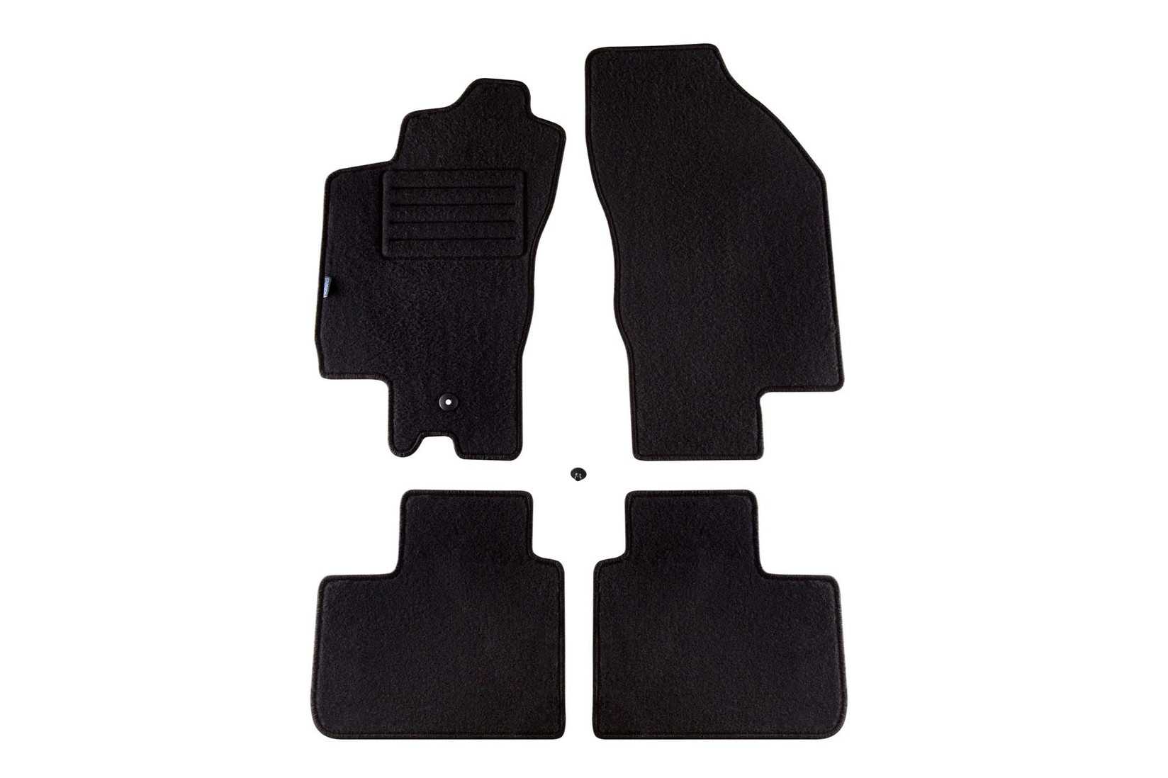 PETEX Платнени патосници за Alfa Romeo 156 10/1997-09/2005/Sportwagon 2000-09/2005/Crosswagon 2004-2007 4 делови црни (B001) Rex материјал