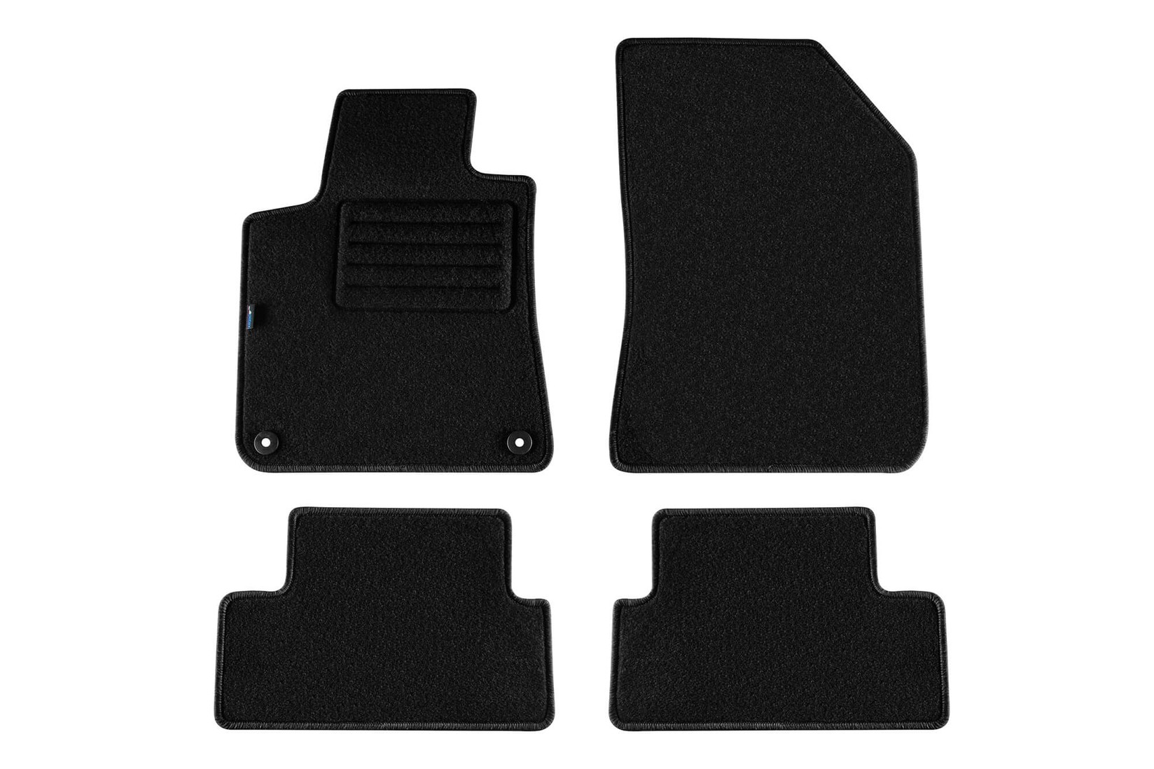 PETEX Платнени патосници за Peugeot 308 после 2013 година 4 дела, црни, REX материјал