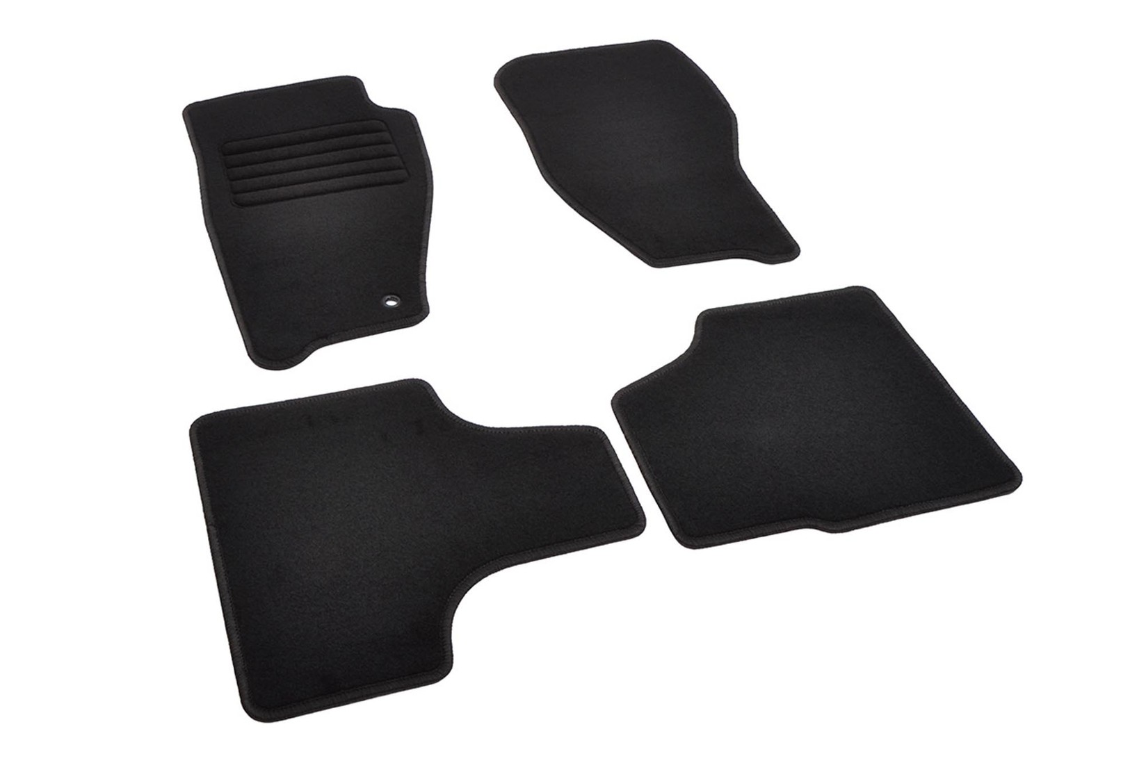 RIGUM Платнени патосници за Dodge Niro 2006-2011, 4 дела, црни