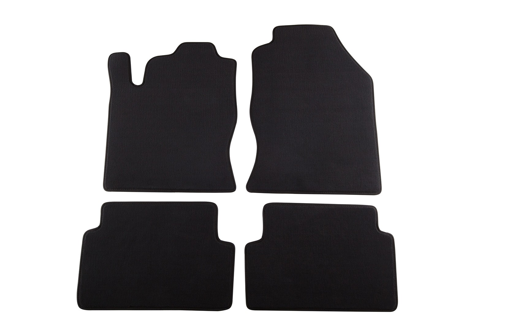 PETEX Платнени патосници за Ford Focus 1998-09/2001 4 делови црни Style материјал