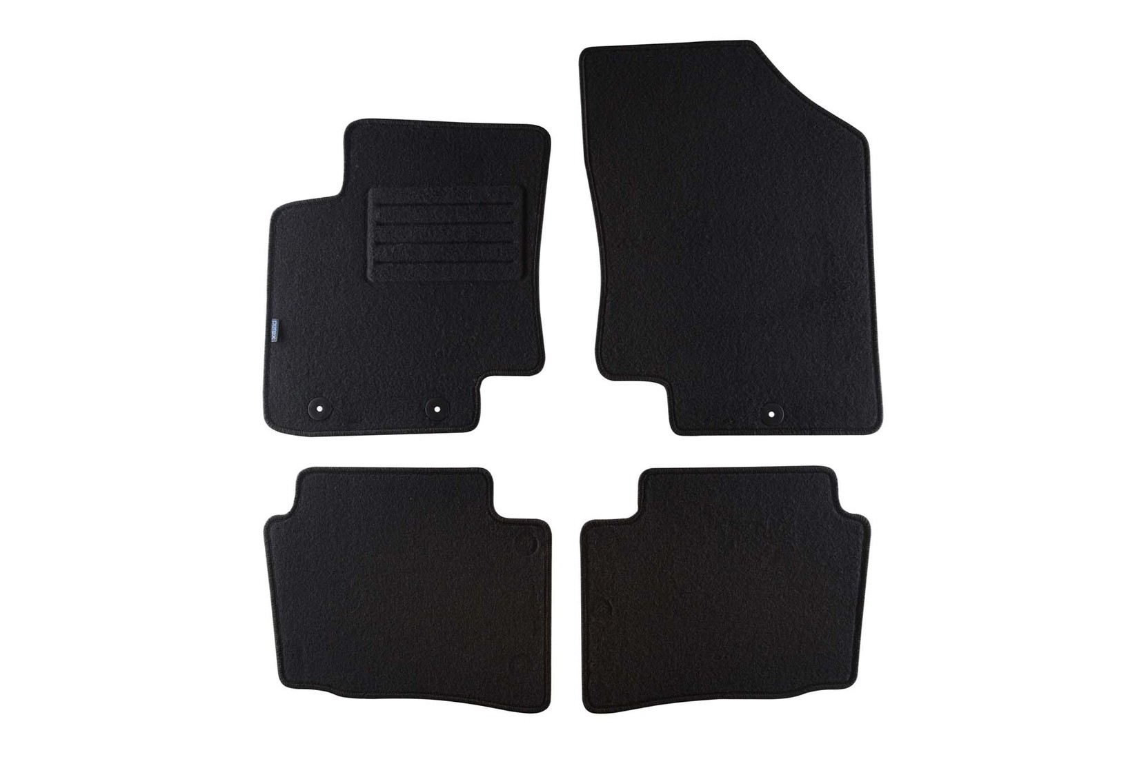 PETEX Платнени патосници за Hyundai I20 2011-2014 4 делови црни (B01E3) Rex материјал