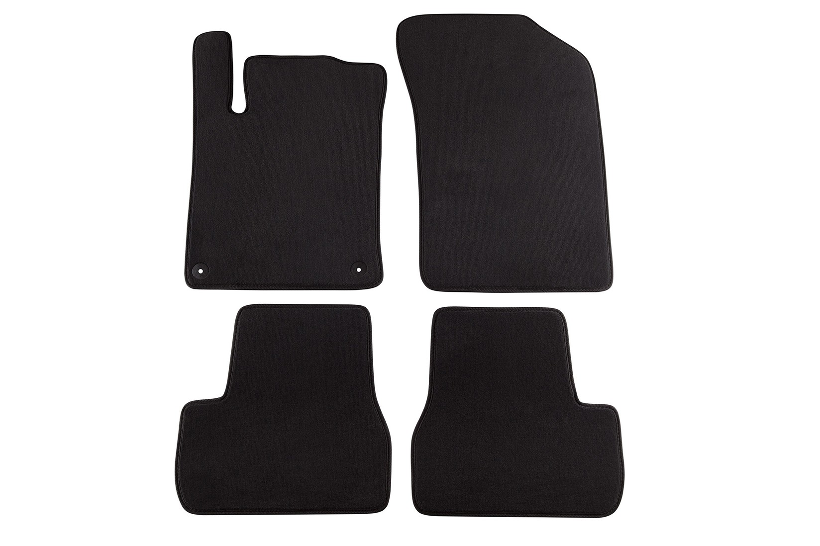 PETEX Платнени патосници за Citroen C3 12/2009 =>/DS3 3/2010 =>/DS3 Cabrio 02/2013 => 4 делови црни (B042) Style материјал