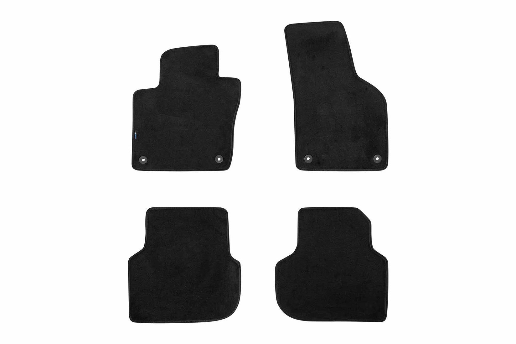 PETEX Платнени патосници за VW Jetta после 2011 година, 4 дела, црни, STYLE материјал