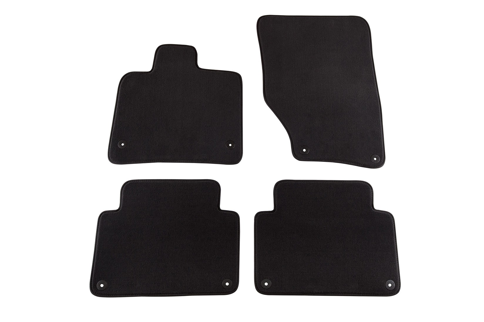 PETEX Платнени патосници за Audi Q7 06/2006-05/2015 година 4 делови црни (B018) Style материјал