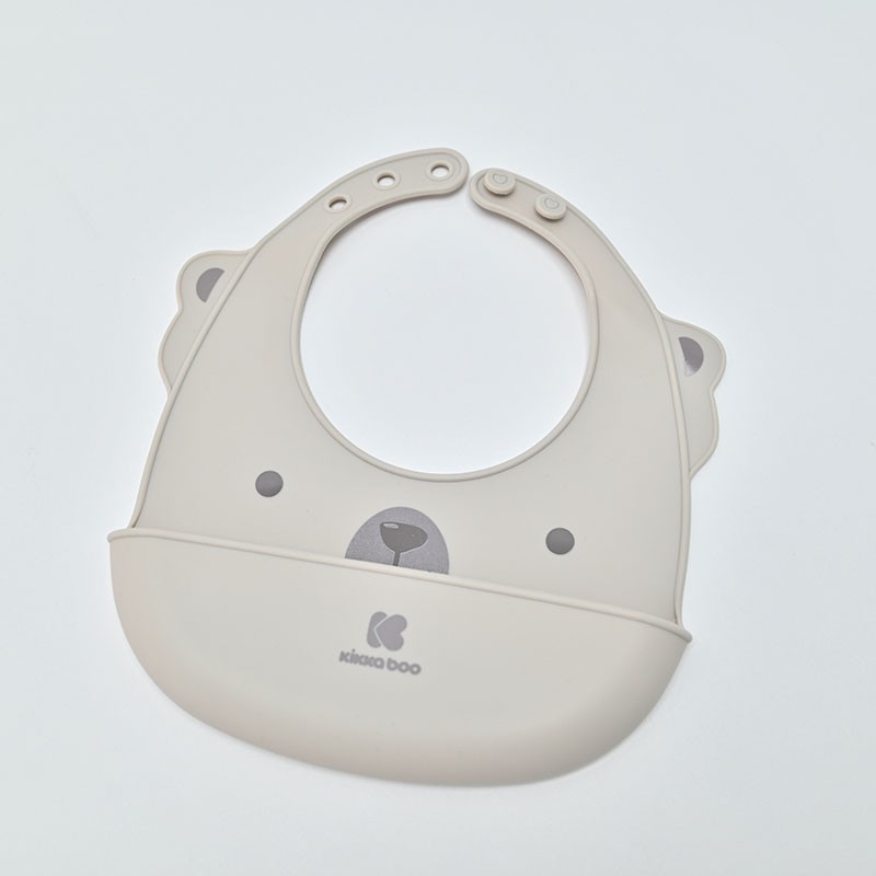 KIKKA BOO Лигавче силиконско беж