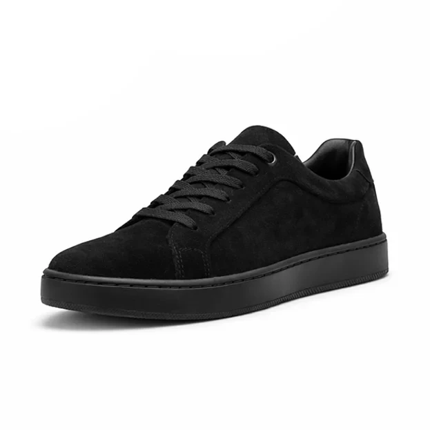 Машки патики Black Suede Low-Top