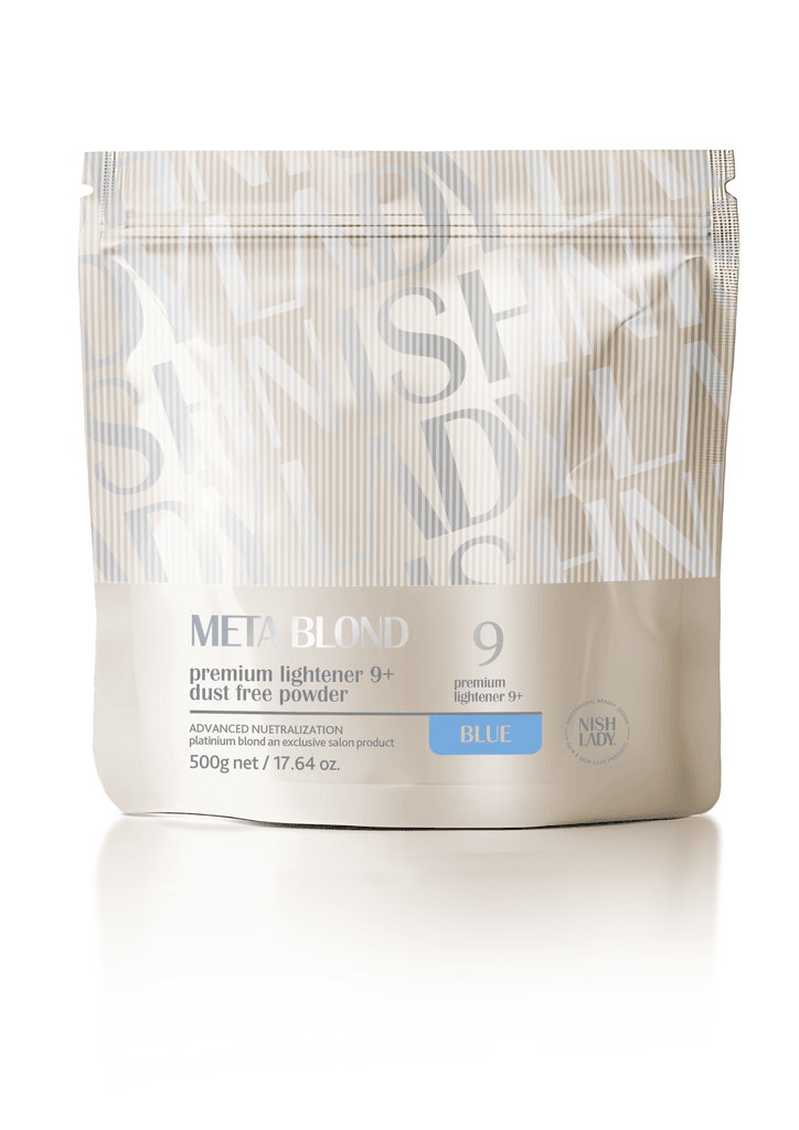 Nishlady Бланж за коса Meta Blond Bleaching Powder Premium Lighthener 9+ Blue 500g