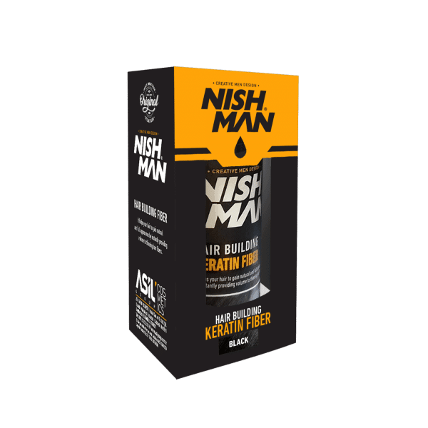 Nishman Фибер Влакна за коса Hair Building Keratin Fiber 21gr Black