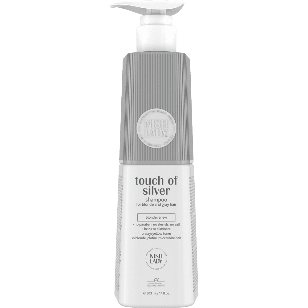 Nishlady Шампон за коса Touch Of Silver Shampoo for Blonde & Grey Hair 503ml