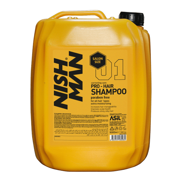 Nishman Шампон за коса Pro – Hair Correcting Care Salon Size Shampoo No.01 5L