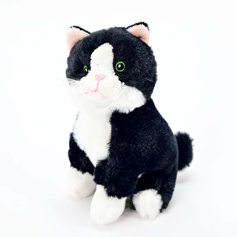 AMEK Плишано Маче Црно - 16 cm