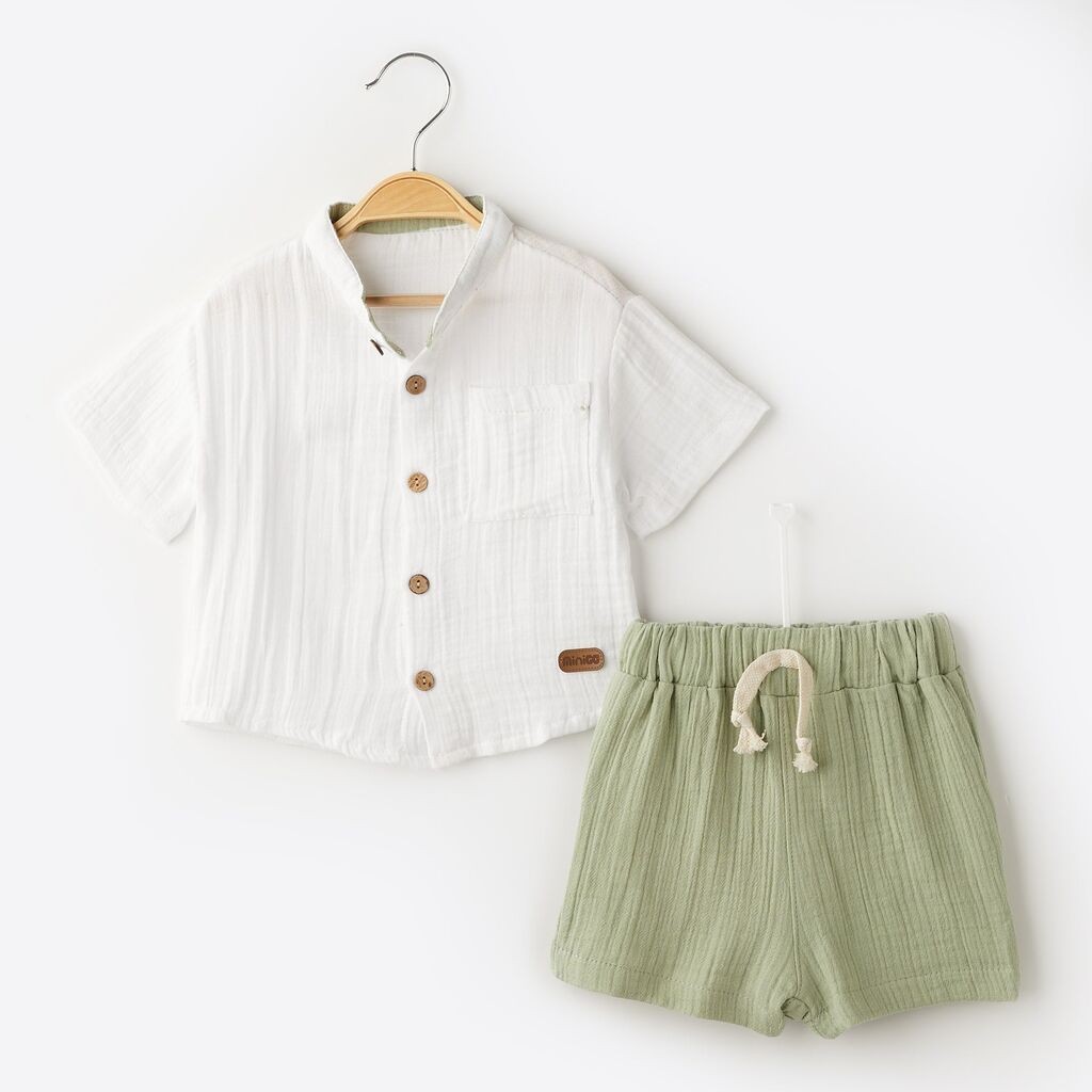 Муслин летен комплет кошула и панталончиња