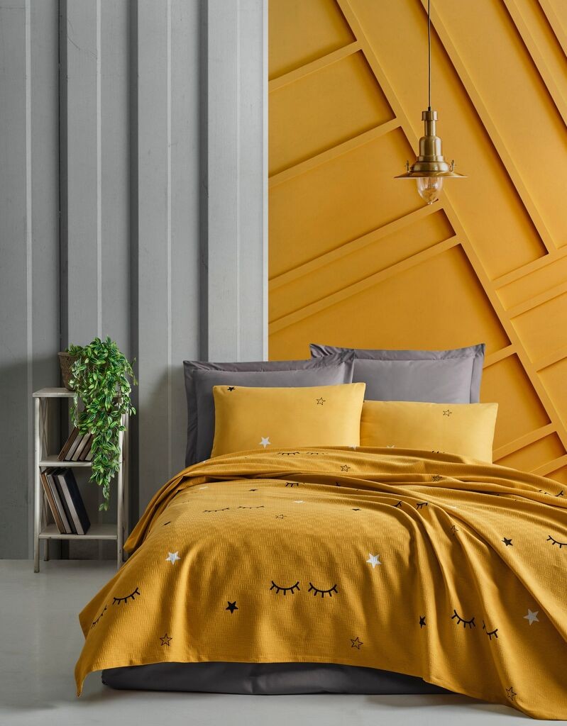 L'essentiel Maison двоен прекривка Dide 023861, 200 x 235 cm, жолта