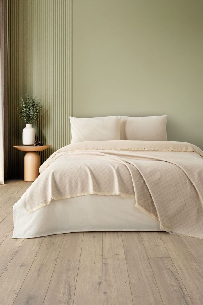 L'essentiel Maison двоен прекривка Lapis, 210 x 230 cm, беж