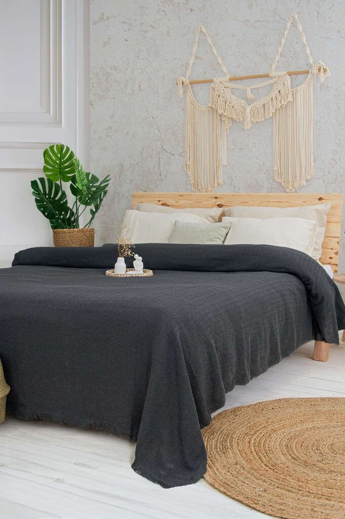 Двојно ќебе L'essentiel Maison Marla, 220 x 240 cm, антрацит
