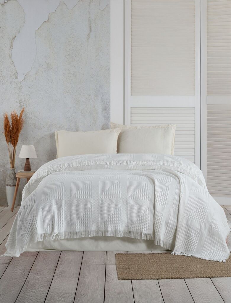 Двојна прекривка за кревет L'essentiel Maison Sirius, 220 x 240 см, крем