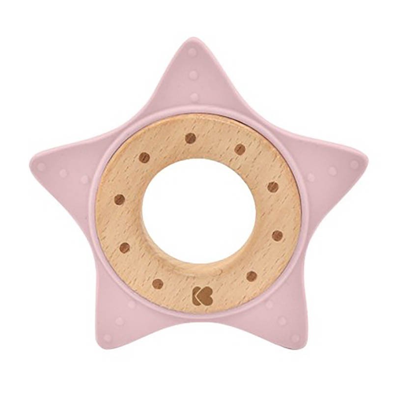 KIKKA BOO Глодалка Дрвена Ѕвезда Розева