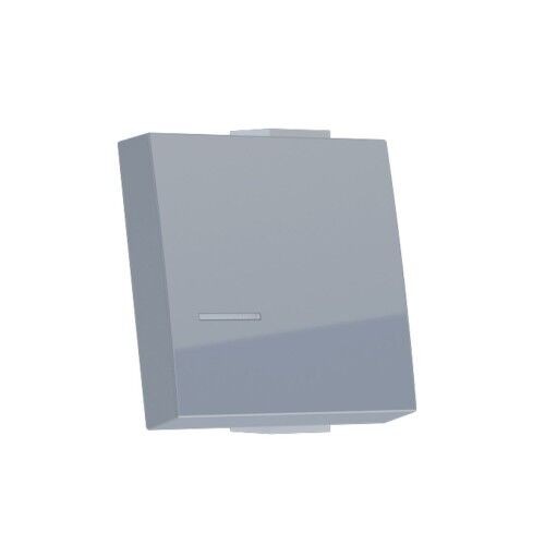 ELEKTROMATERIJAL LENDAVA Капаче со прозорче 2М сребро МОДУС 433077