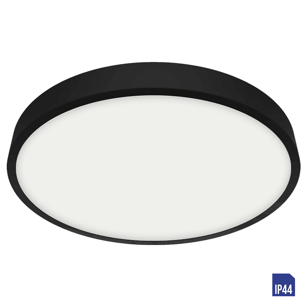 LUXERA Плафоњерка LENYS LED 30W 4000K црна 49052