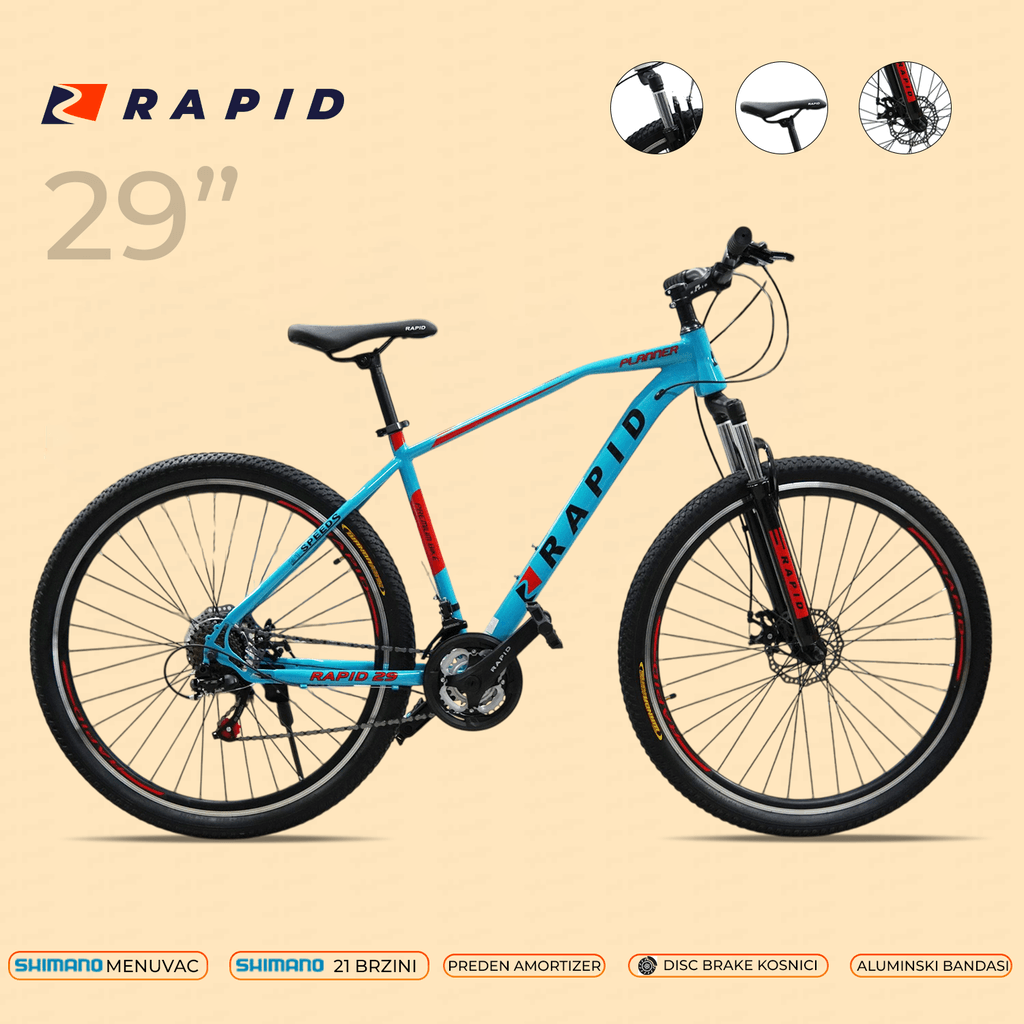 RAPID Велосипед 29 PLANNER АКВА 3 28171
