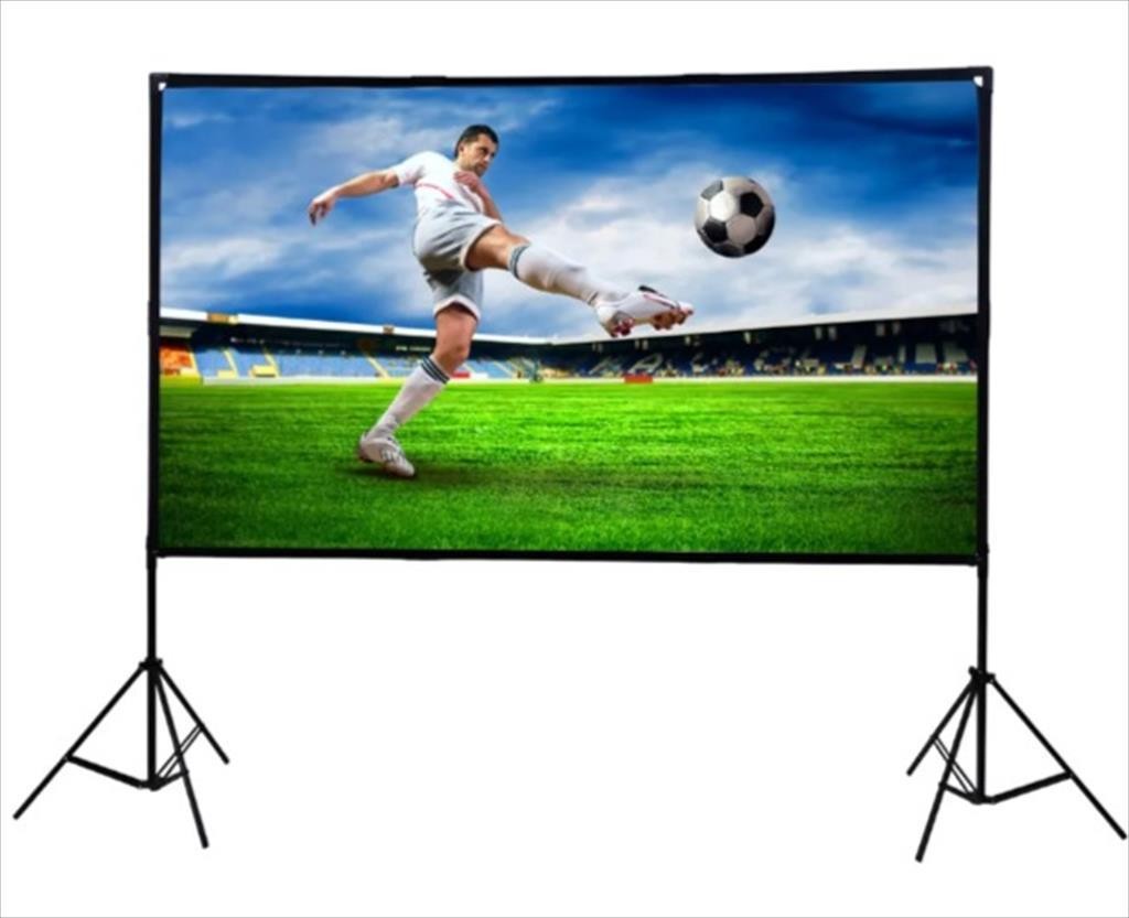 EXTRALINK Платно за проектор 84" 16:9 186x105cm со држач White PSF-84