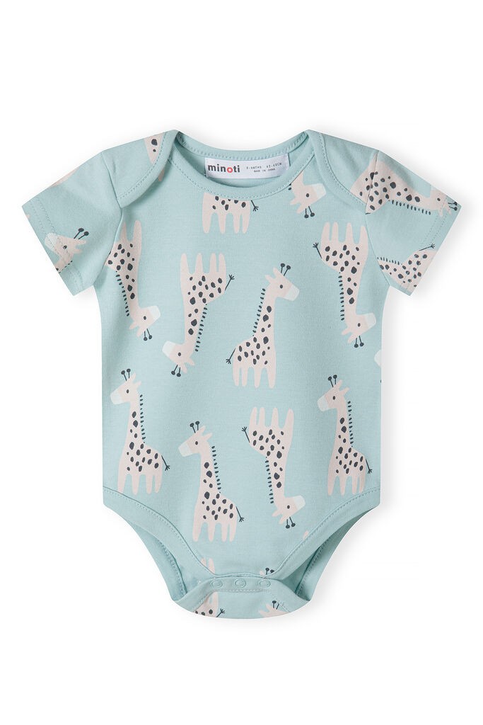 Minoti Боди Giraffe blue