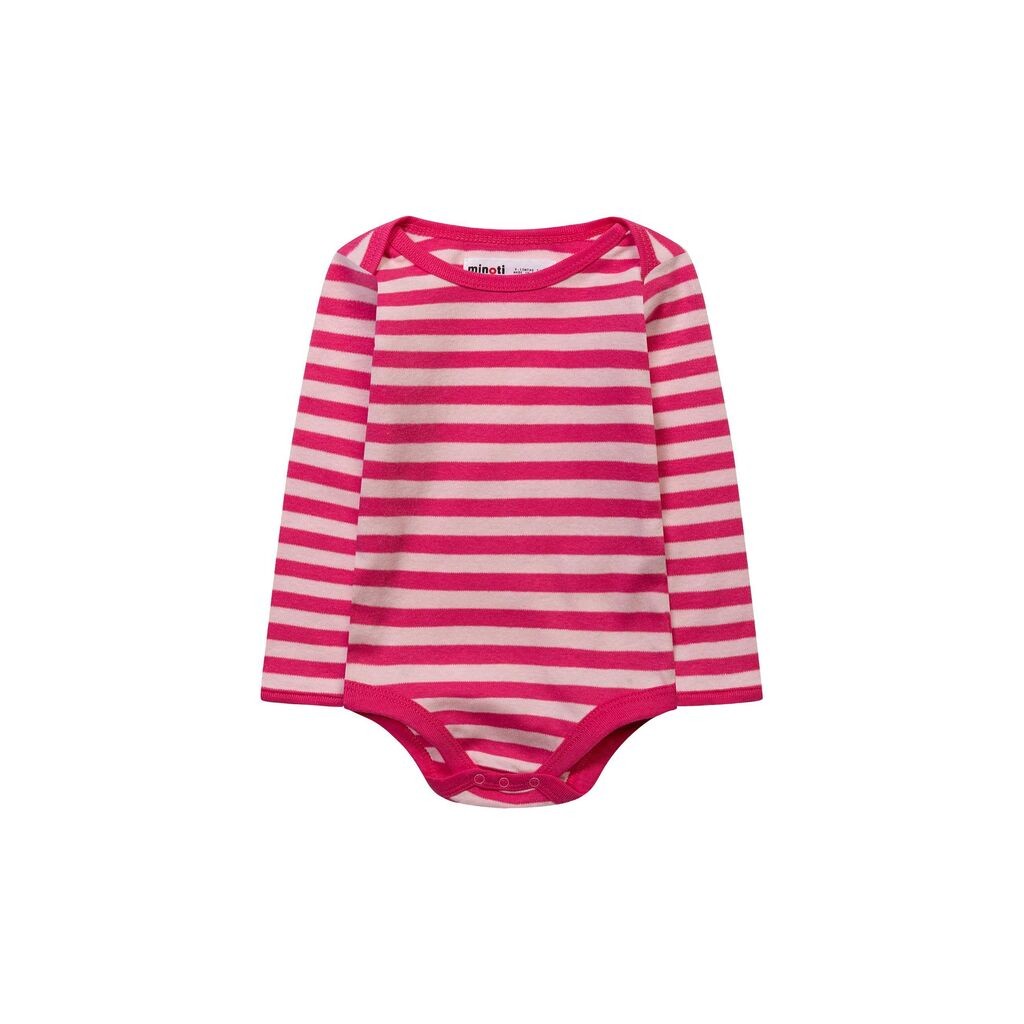 Minoti Боди со долг ракав Fashionista stripes