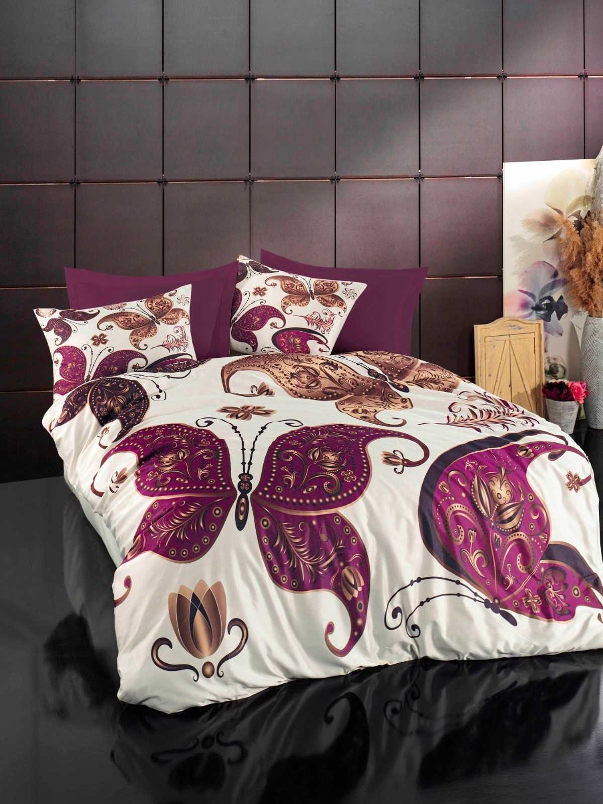 Комплет постелнина L'essentiel Maison 485, 160x220cm, виолетова