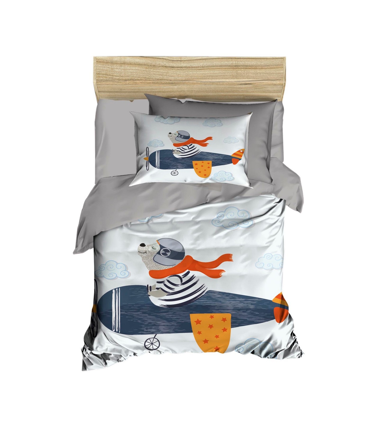 Бебешка постелнина Conceptum Hypnose PH183, 100x150 см, сива