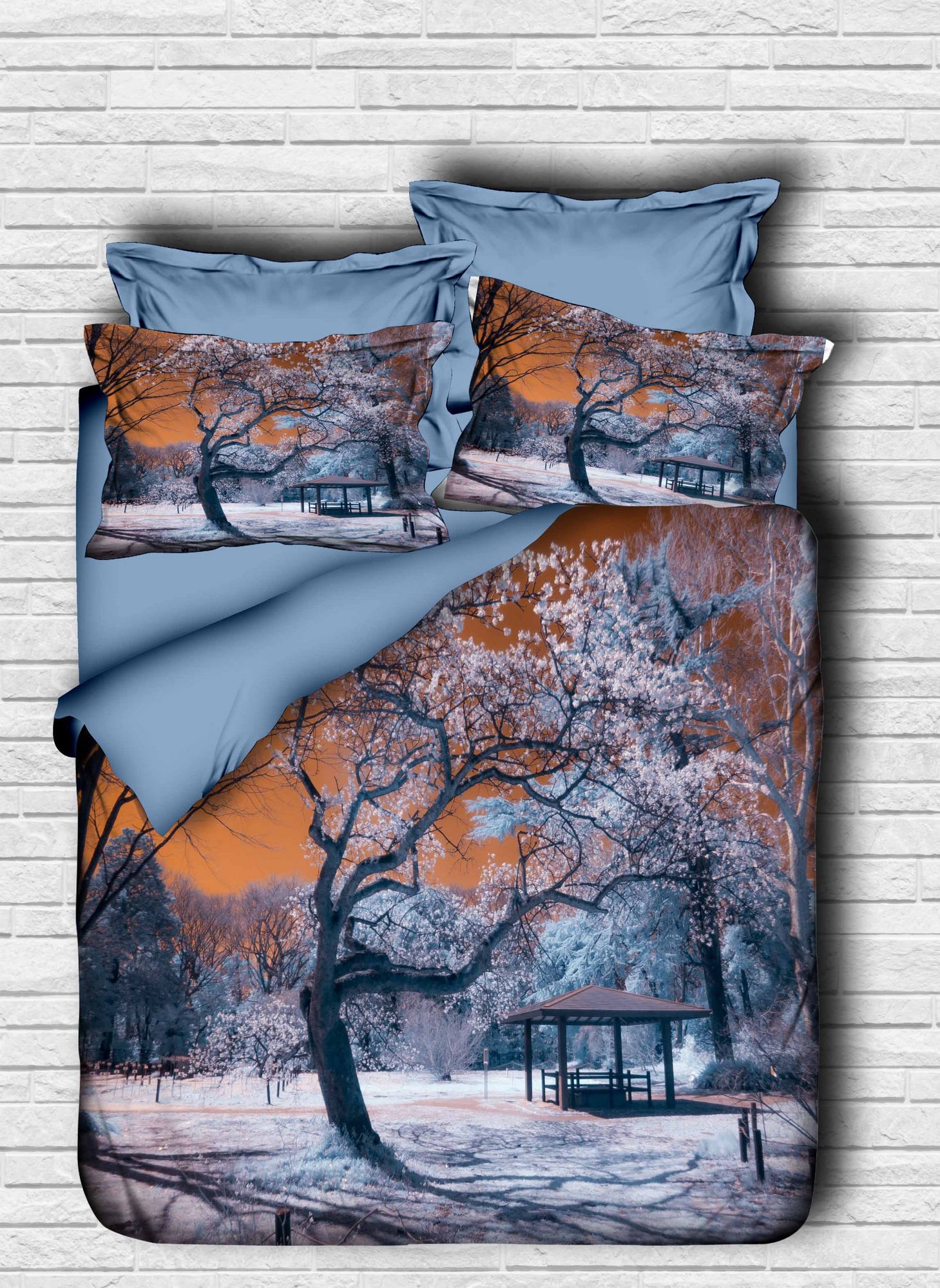 L'essentiel Maison Комплет Двокреветна постелнина 101, 200x220cm, кафеава