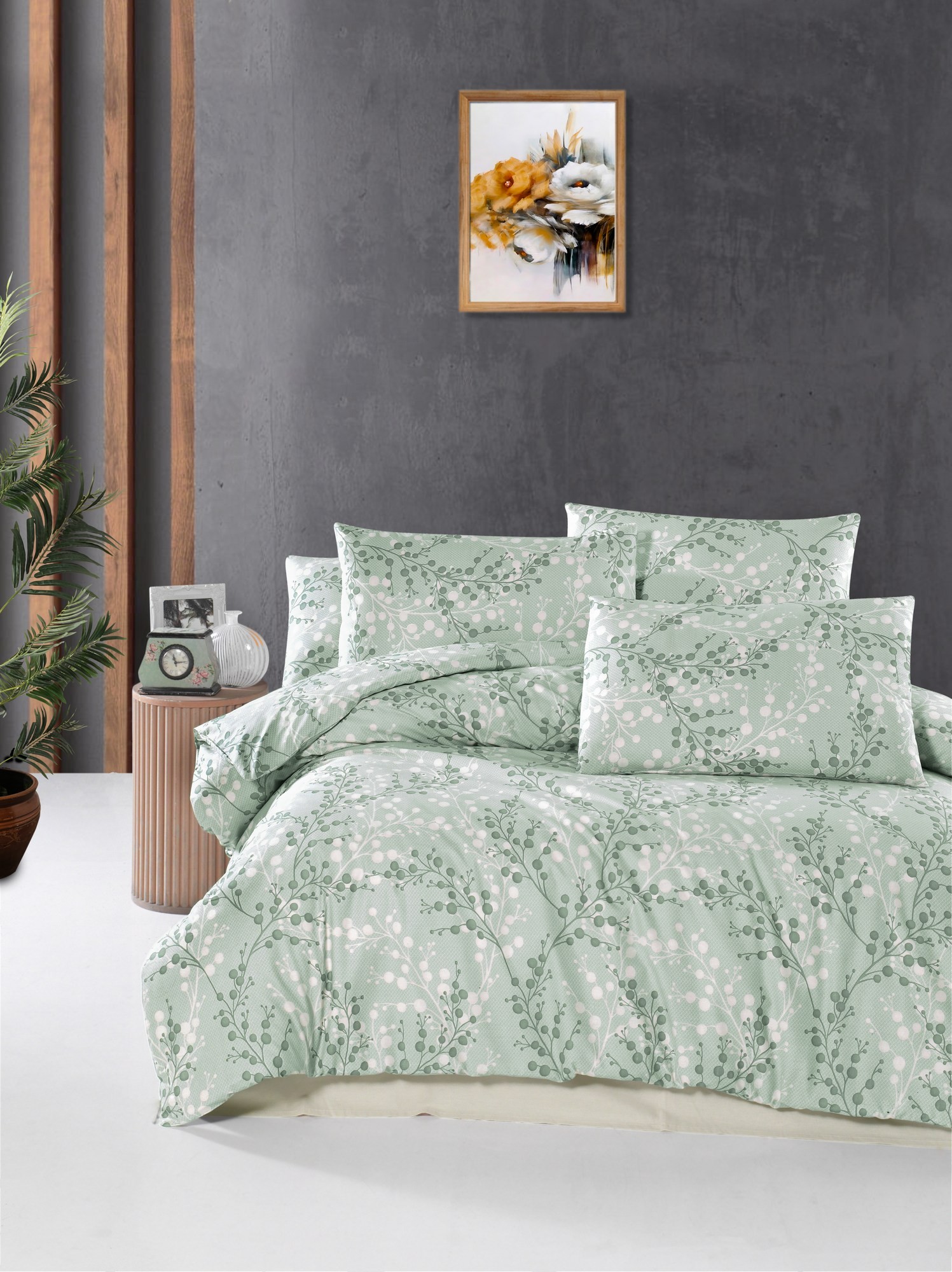 Комплет постелнина L'essentiel Maison Marfa, 160x220cm, светло зелена