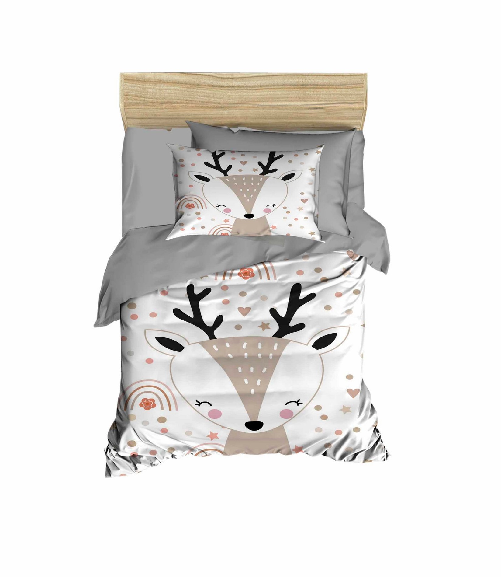 Бебешка постелнина Conceptum Hypnose PH197, 100x150cm, сива