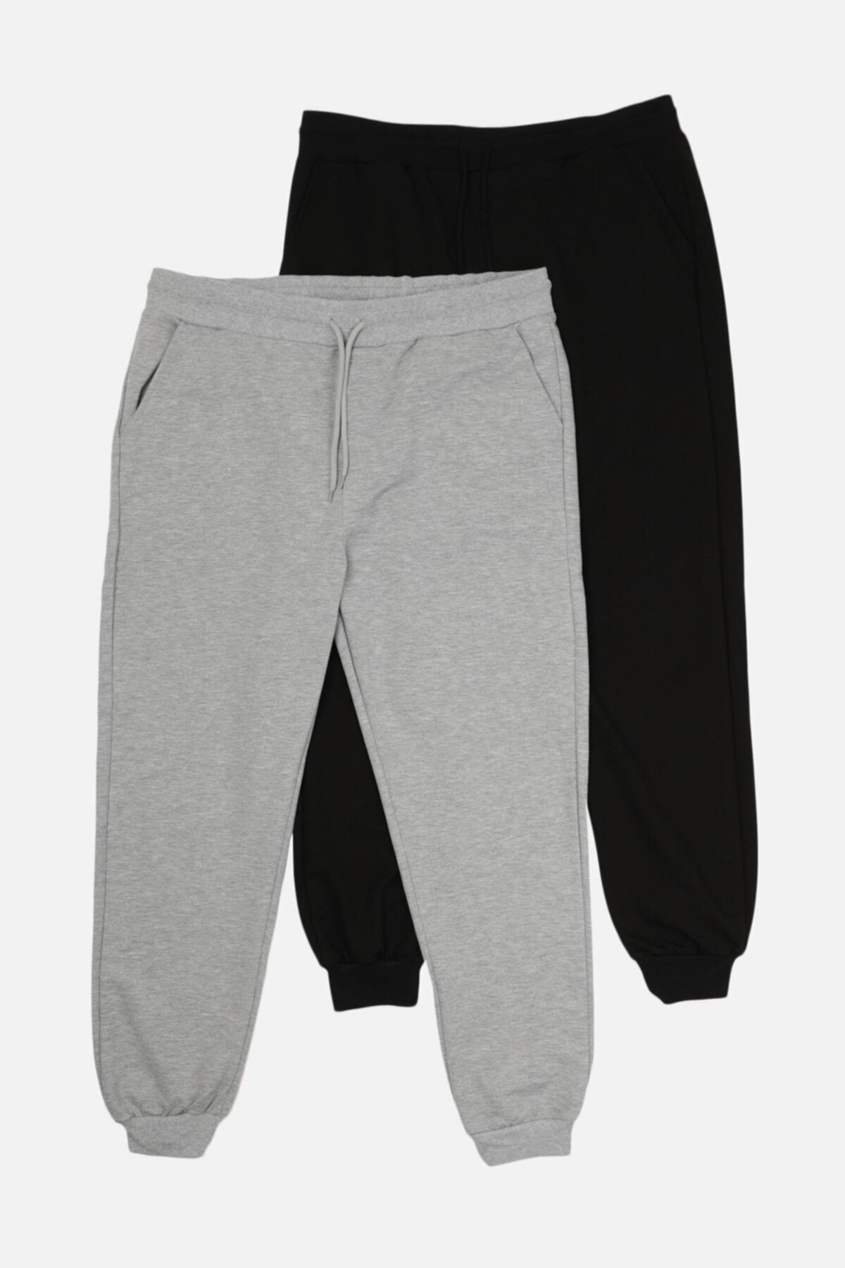 Trendyol Машки Долни Сет Тренерки Црна/Сива
