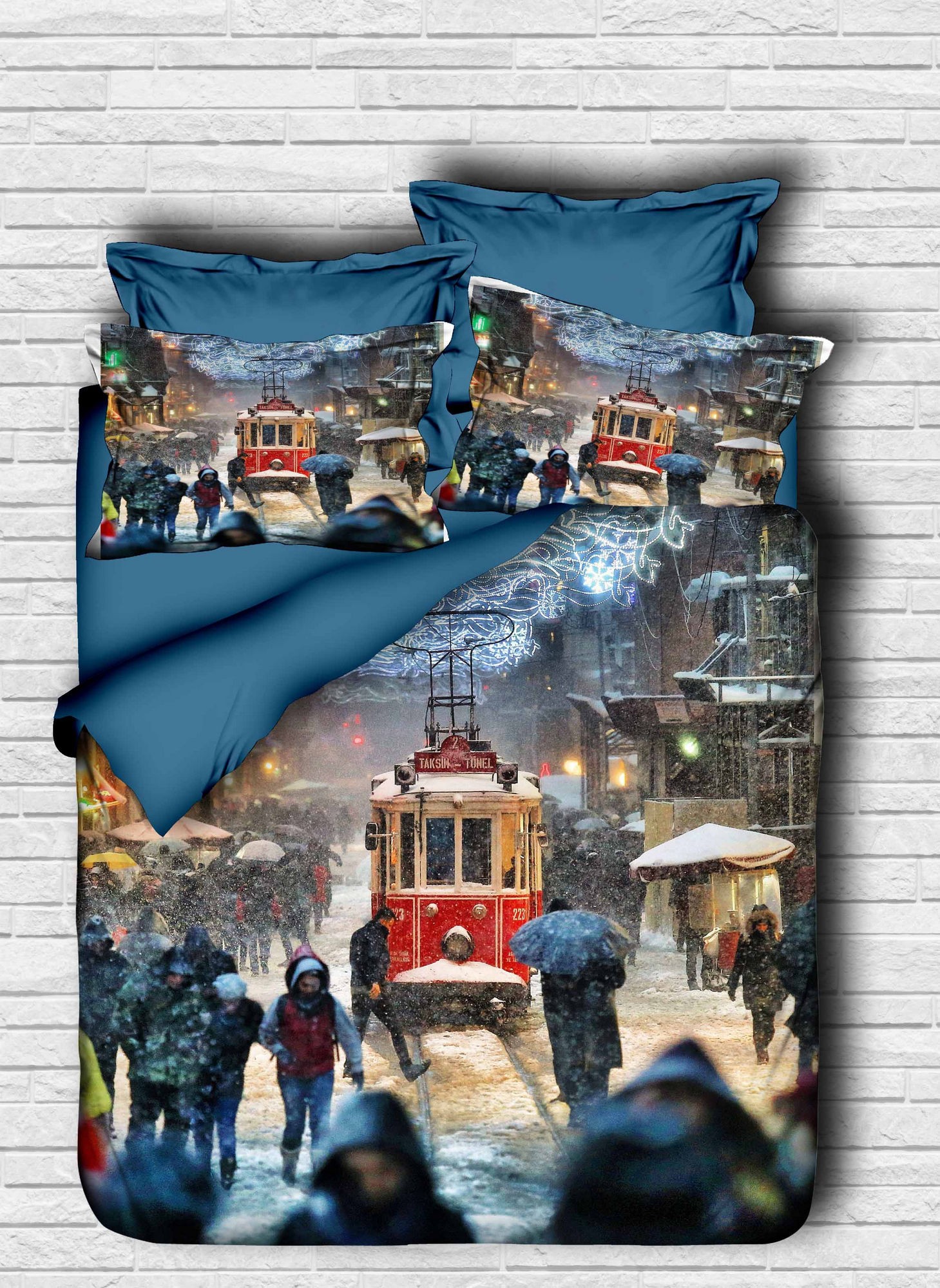 Комплет постелнина L'essentiel Maison 148, 160x220cm, Шарена