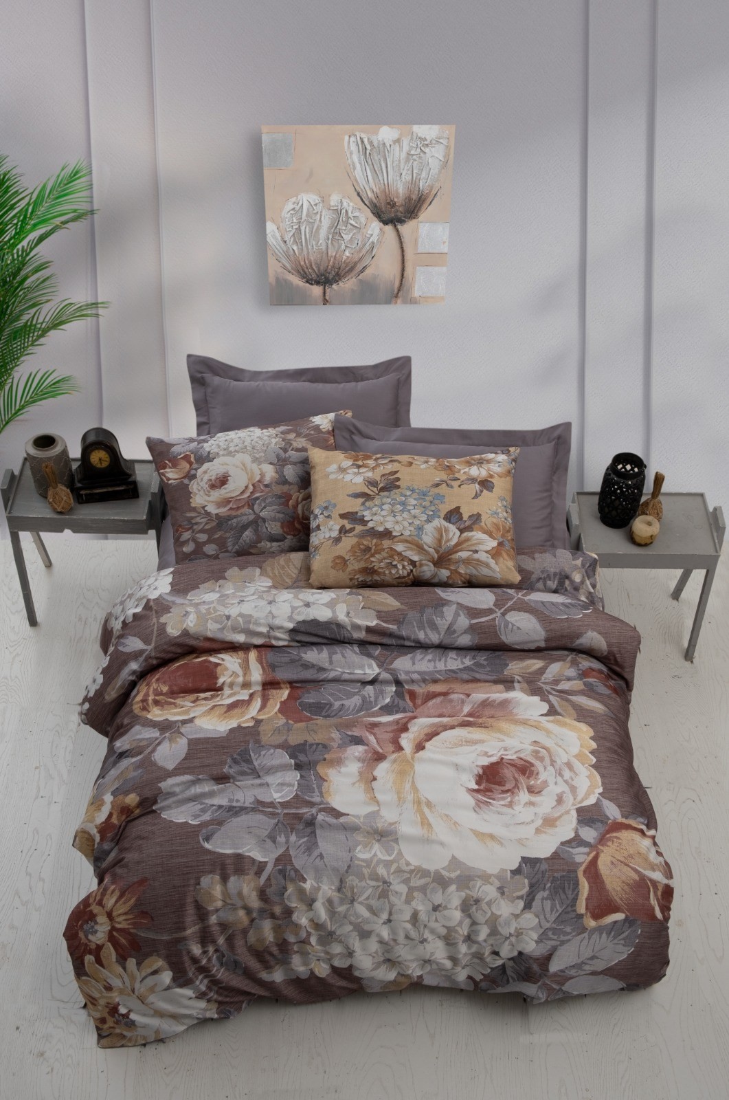 Комплет постелнина L'essentiel Maison 469, 160x220cm, кафеава