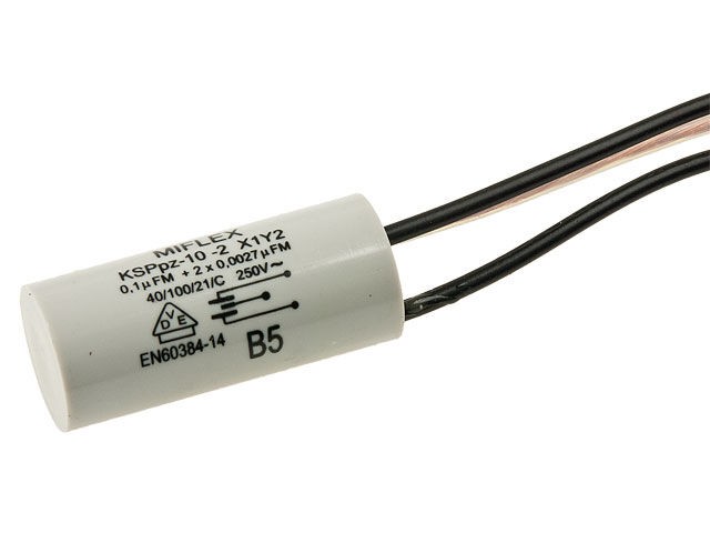 Alfa Electric Мрежен филтер RC член 0.1µF + 2×2.7µF (3 изводи)