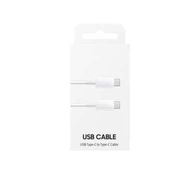 Alfa Electric USB Type-C во Type-C кабел 1m, 5A, бела боја