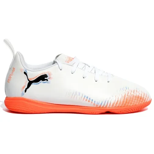 Puma Патики за фудбал за момчиња Future 8 Play It Jr, бели