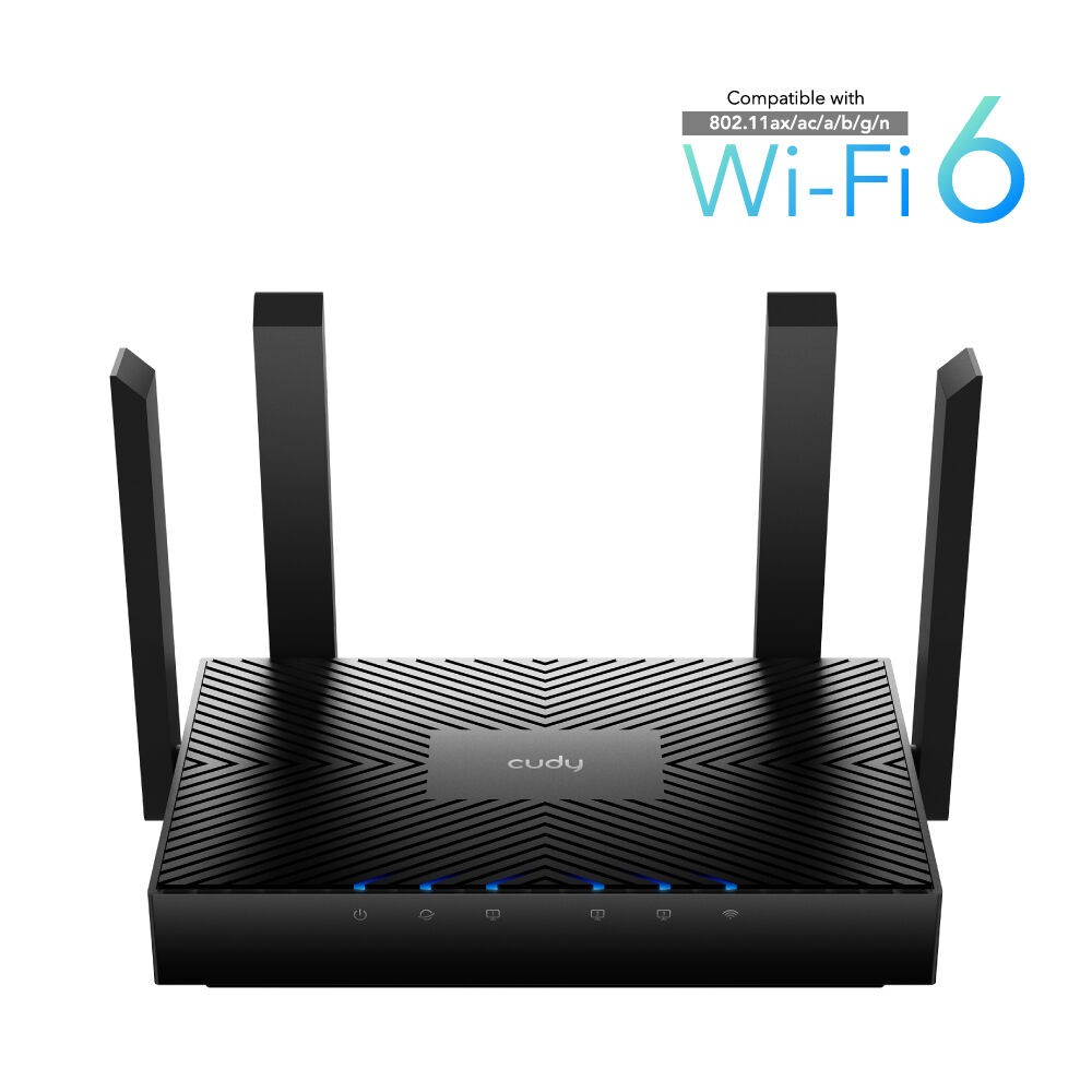 Cudy Гигабитен рутер AX3000 2.4+5GHz Wi-Fi6 MESH NR3000