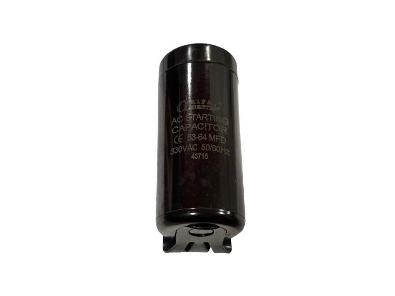 Alfa Electric Кондензатор 53–64µF стартен за електромотор - Alfa Elektrik