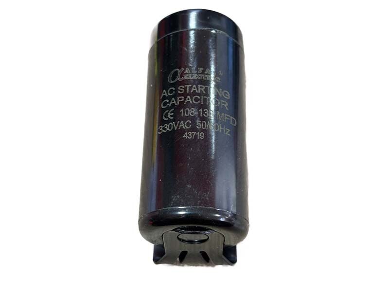 Alfa Electric Кондензатор 108–130µF стартен за електромотор 330V AC - Alfa Elektrik