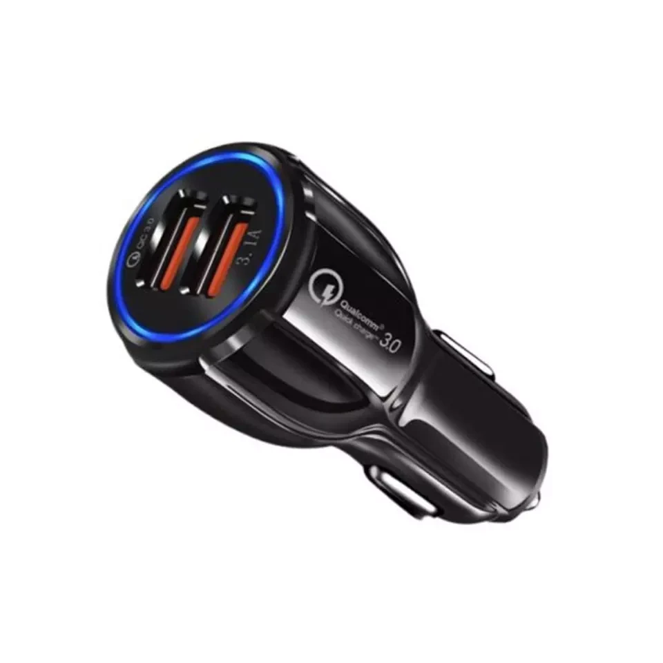 Alfa Electric Брз автомобилски полнач 6A QC3.0, 32W, 2xUSB 3A, HC-348