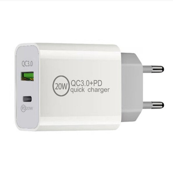 Alfa Electric Брз полнач за мобилен телефон 20W 3A QC3.0 (Type-C + USB A)