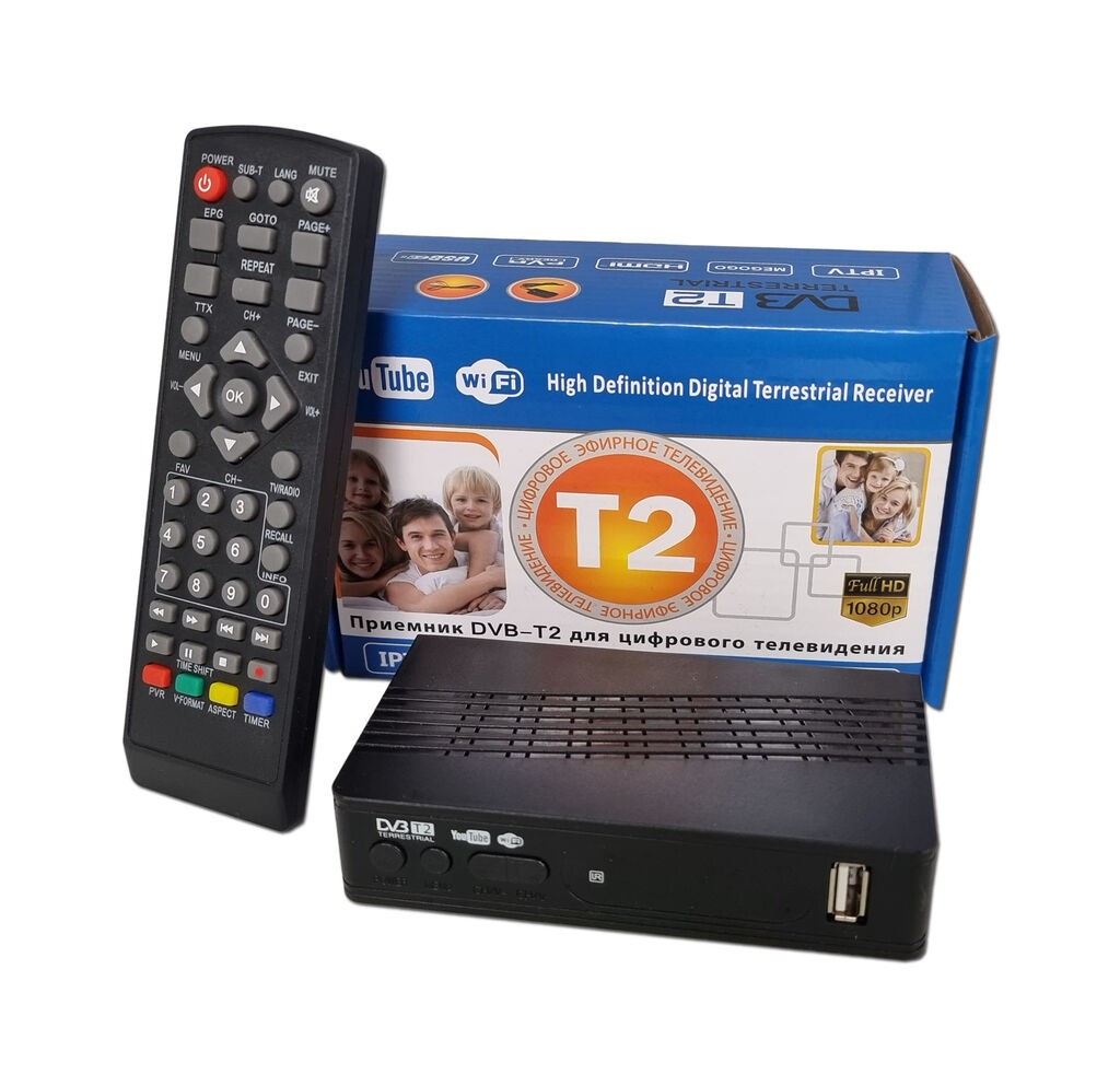 Alfa Electric Дигитален ресивер DVB-T2 за телевизија