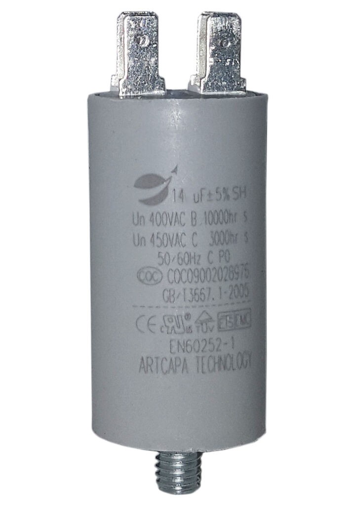 Alfa Electric Кондензатор 145–174µF стартен за електромотор 330V AC - Alfa Elektrik