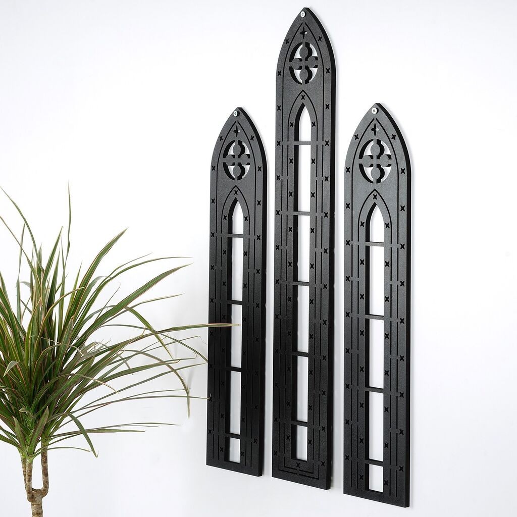 Wallity декорација за dzид CRY022, 66 x 11 см, црна