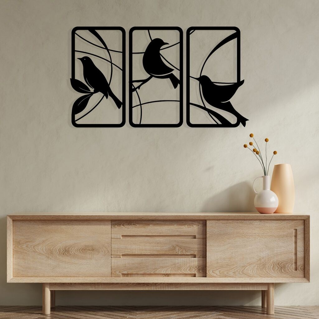 Wallity декорација за dzид Sentimiento 337, 120 x 68 см, црна